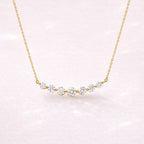 7 Diamond Pendant With Floating Pendant Design And 7 Stone Round Cut Diamond By Diiro Pendants
