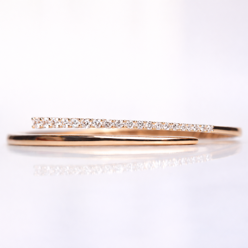 Gold diamond tennis bracelet for women
