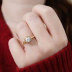 Elegant Gold Bezel Engagement Ring Featuring A Secure And Modern Setting.
