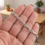 Dainty Diamond Paperclip Chain Bracelet For Everyday Wear