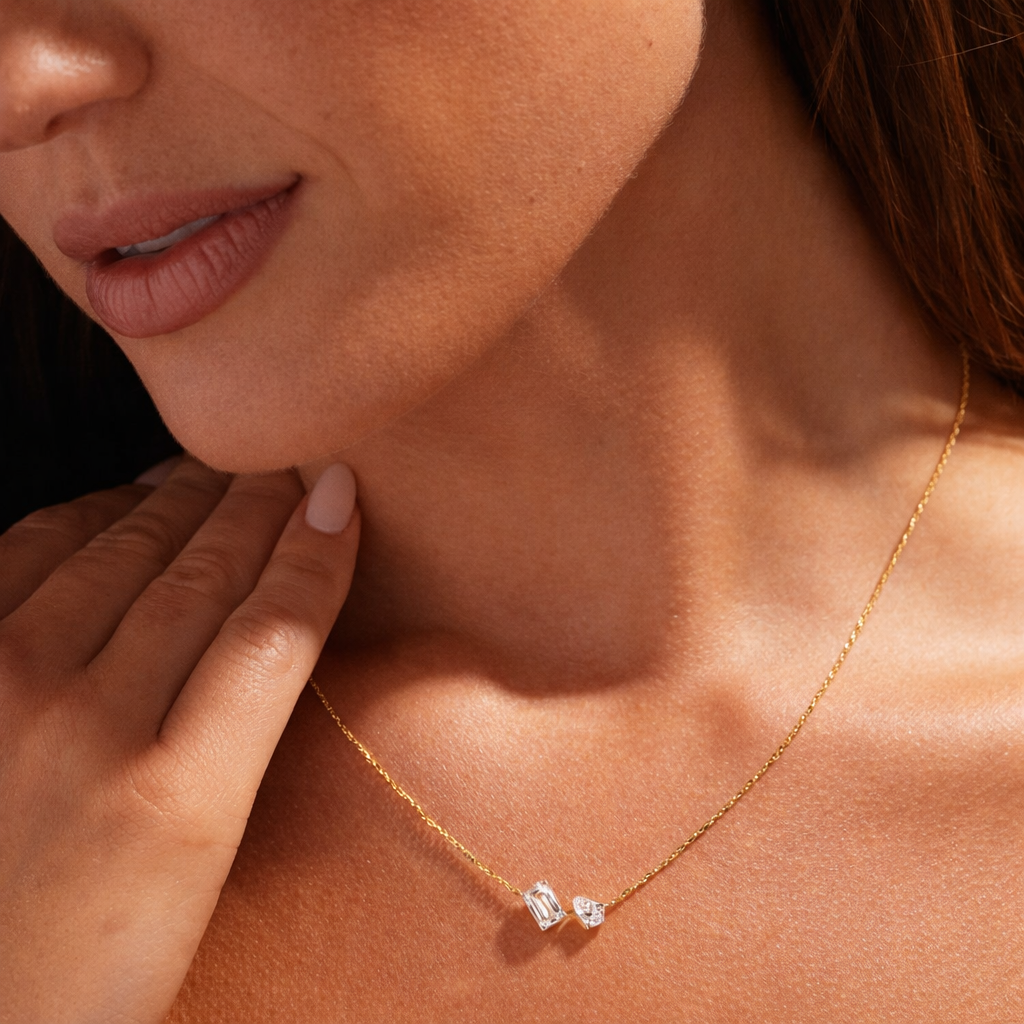 Minimal Pendant With Toi Et Moi Pendant Design And Diamond Pendant Style By Diiro
