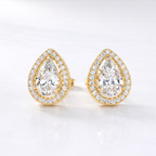 Pear Diamond Earrings Stud For Engagement
