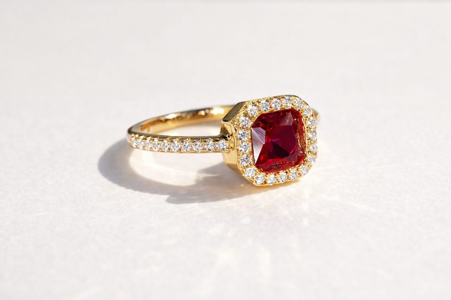 Diamond Halo Engagement Ring Round Cut Side Stone Round Cut Diamond Ring.
