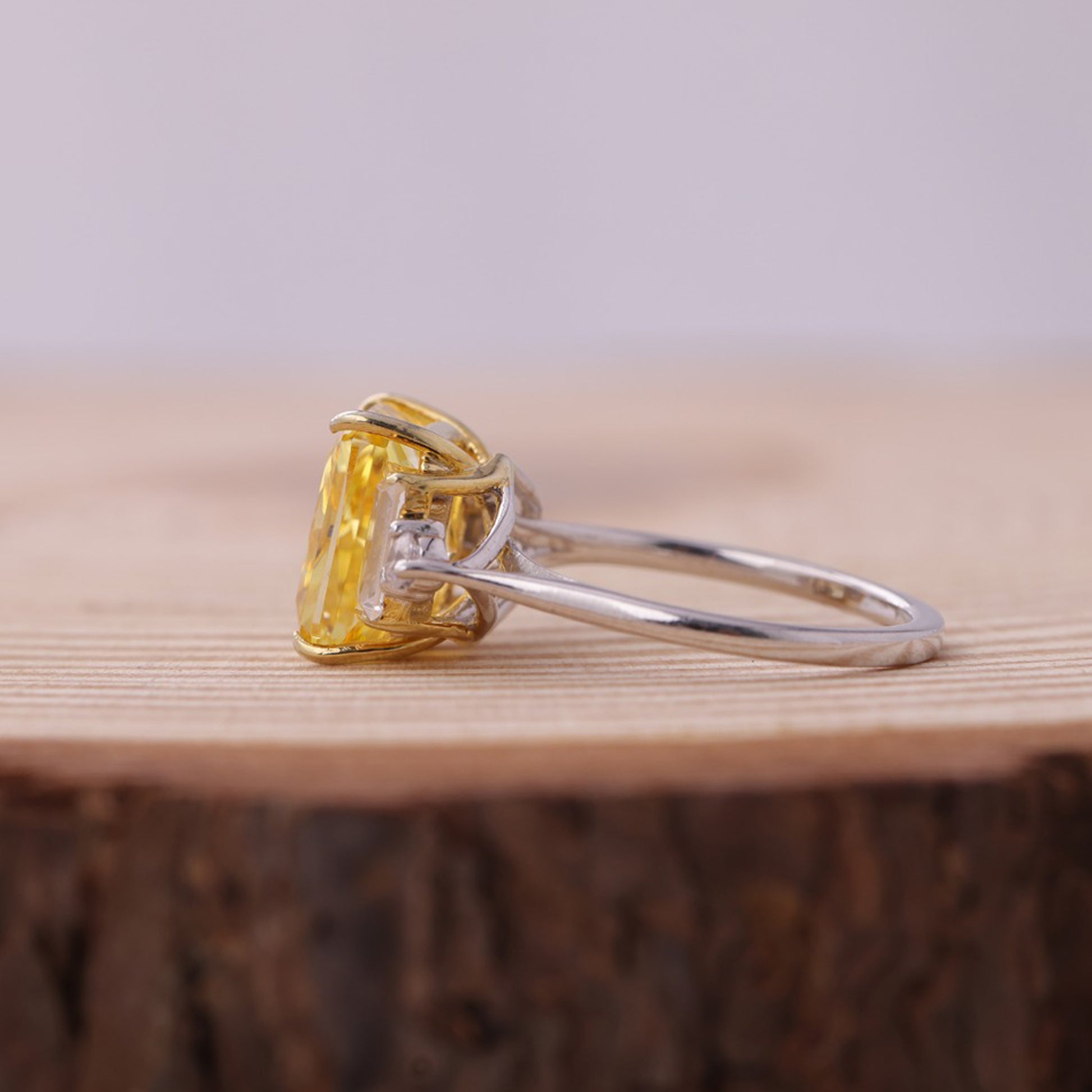 Engagement Trio Stone Ring, August Birthstone Moissanite Fine Jewelry With Romance