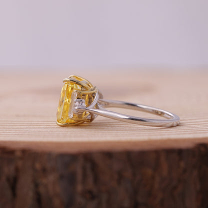 Engagement Trio Stone Ring, August Birthstone Moissanite Fine Jewelry With Romance