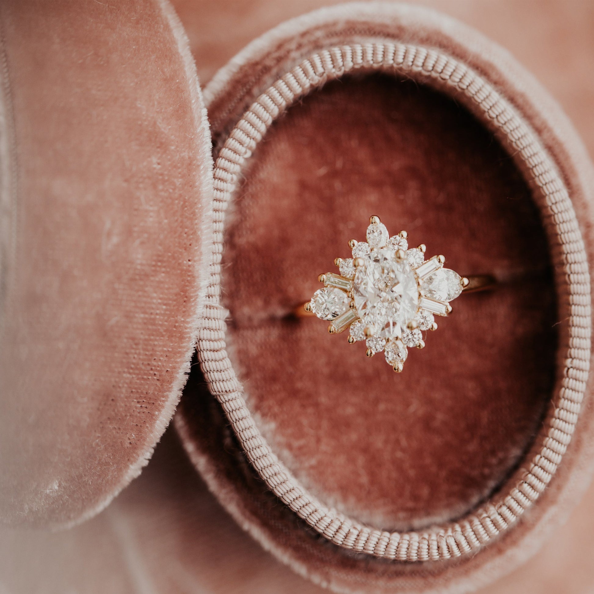 Moissanite Wedding Ring With Oval And Pear Stones, Band Fine Jewelry And Three Stone Symbolism