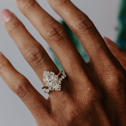 Stunning Moissanite Solitaire Ring With Distinctive Ribbed Band And Square Prong Setting - Brilliant Fire And Sparkle