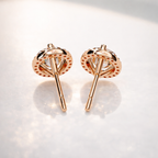 Push Back Earrings Screw Back Earrings Minimalist Dainty Studs Moissanite.
