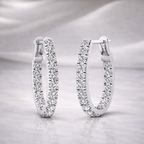 Lab Grown Diamond Earrings Diamond Huggie Earrings
