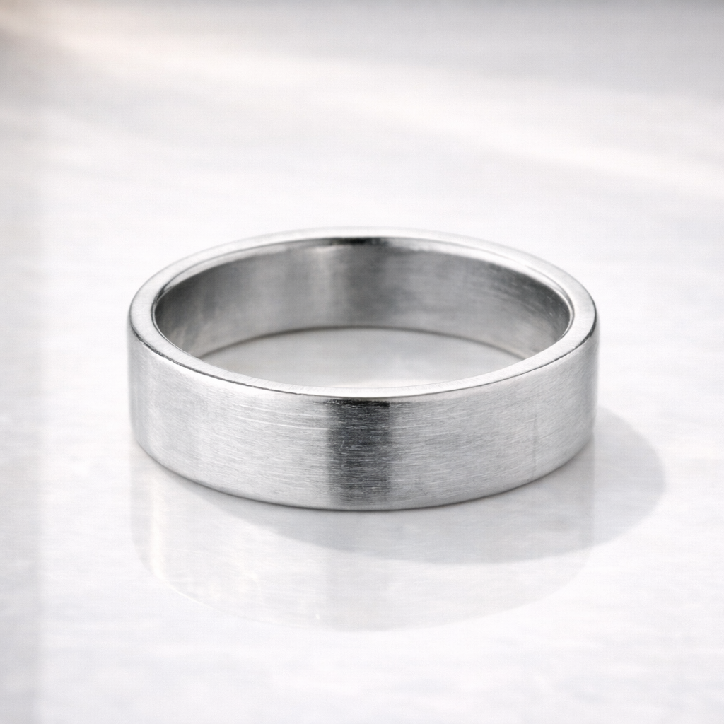Mens Yellow Gold Band Comfort Fit Wedding Ring Minimal Classic Look
