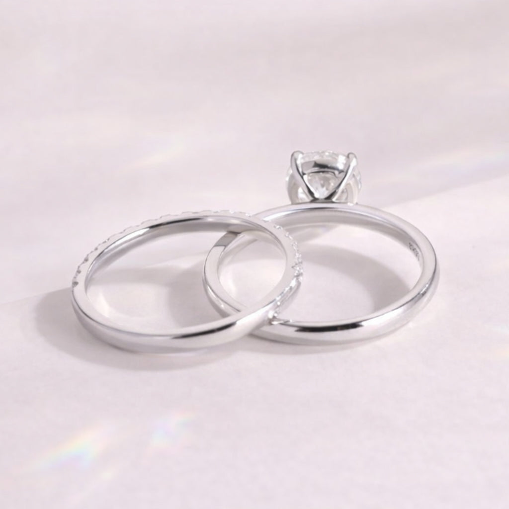 Engagement Ring With Wedding Band Diamond Bridal Set
