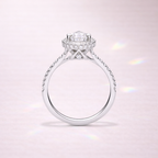 Pear Cut Diamond Ring With 3 Claw Prong Setting
