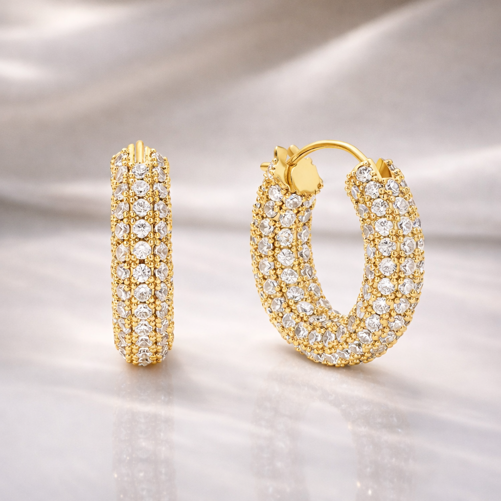 Lab Grown Diamond Earrings Diamond Huggie Earrings

