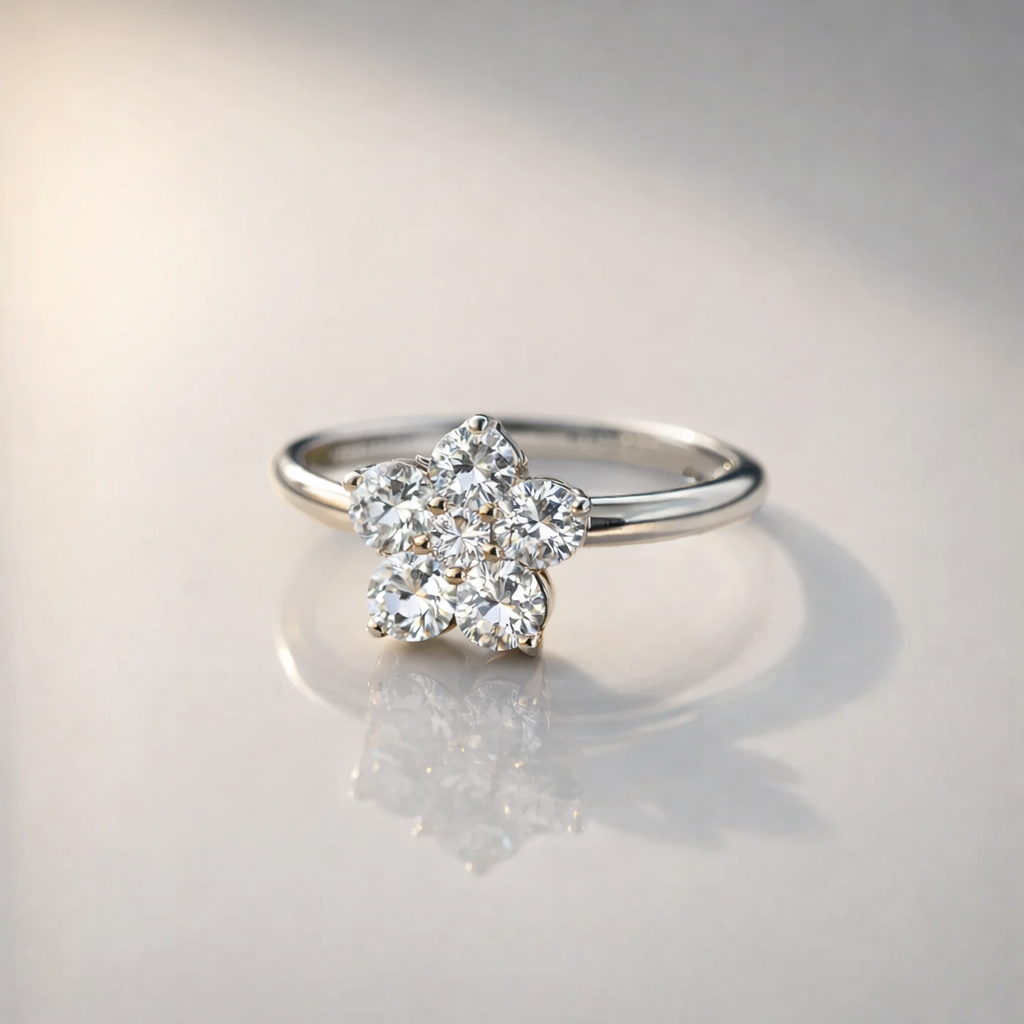 Flower Engagement Ring
