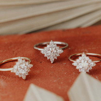 Halo Round Moissanite Engagement Ring, 10K Yellow Gold Fine Jewelry With 1.50 Ct Total Weight