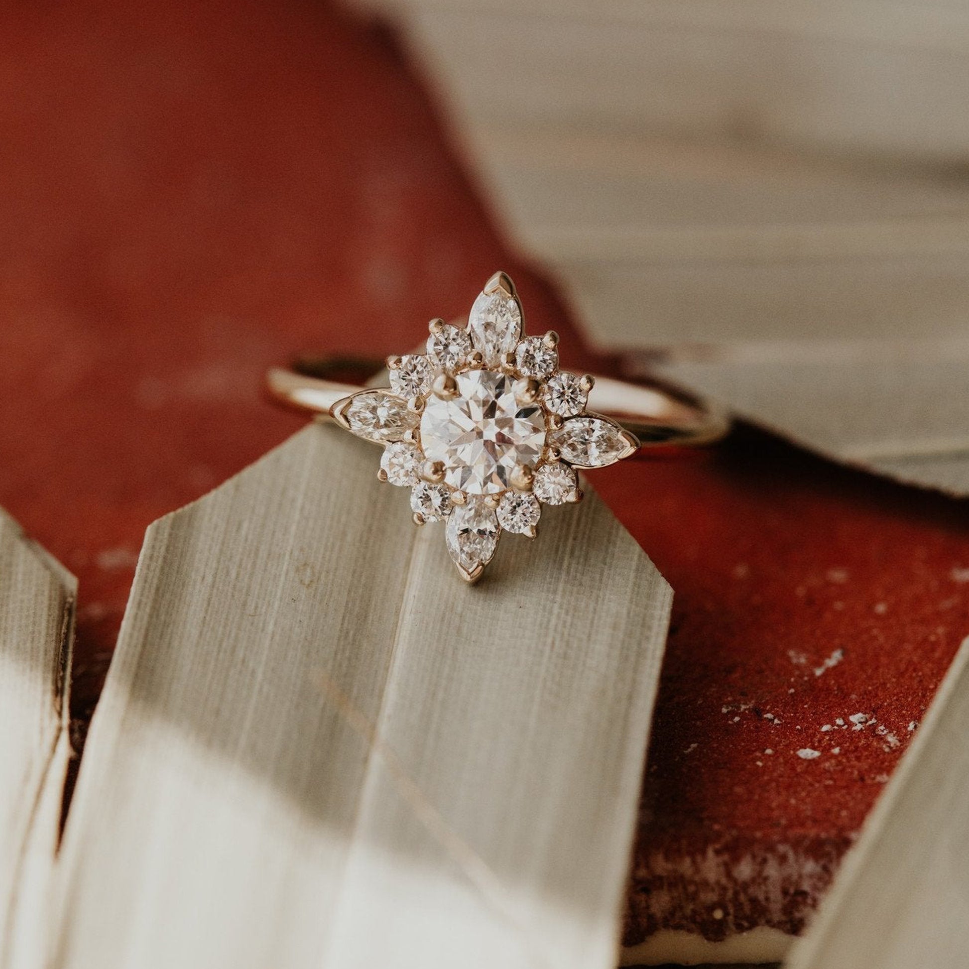 Moissanite Round Halo Engagement Ring, 10K Yellow Gold Fine Jewelry With 1.50 Ct And Brilliant Sparkle