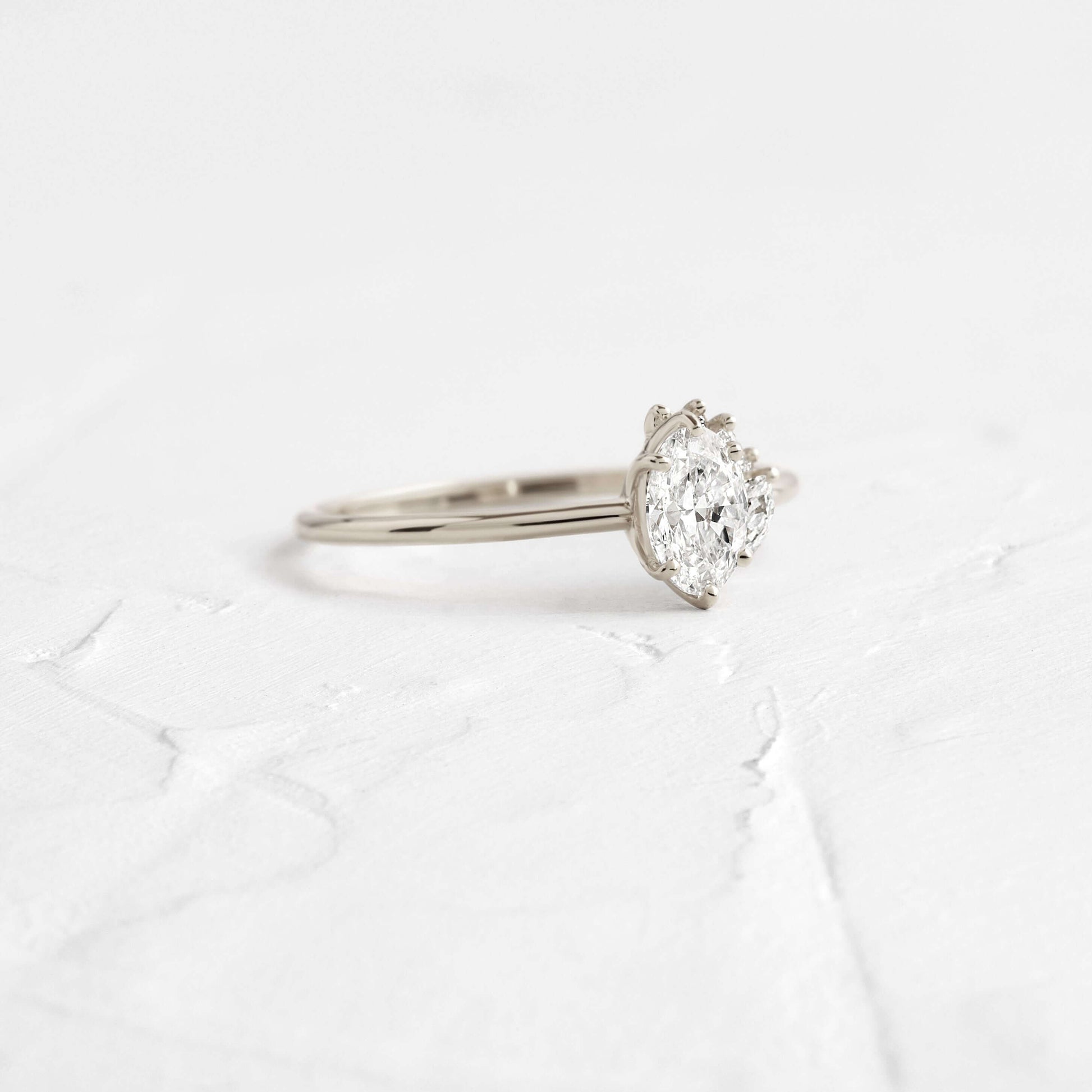 Elegant Oval Cut Moissanite Ring, Cluster Halo Gold Engagement Fine Jewelry