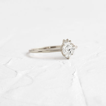 Elegant Oval Cut Moissanite Ring, Cluster Halo Gold Engagement Fine Jewelry