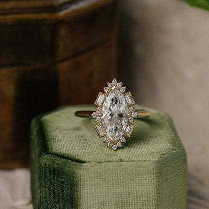 2.50 Carat Moissanite Engagement Ring In White Gold, Yellow Gold, Rose Gold, Or Sterling Silver With Square Setting