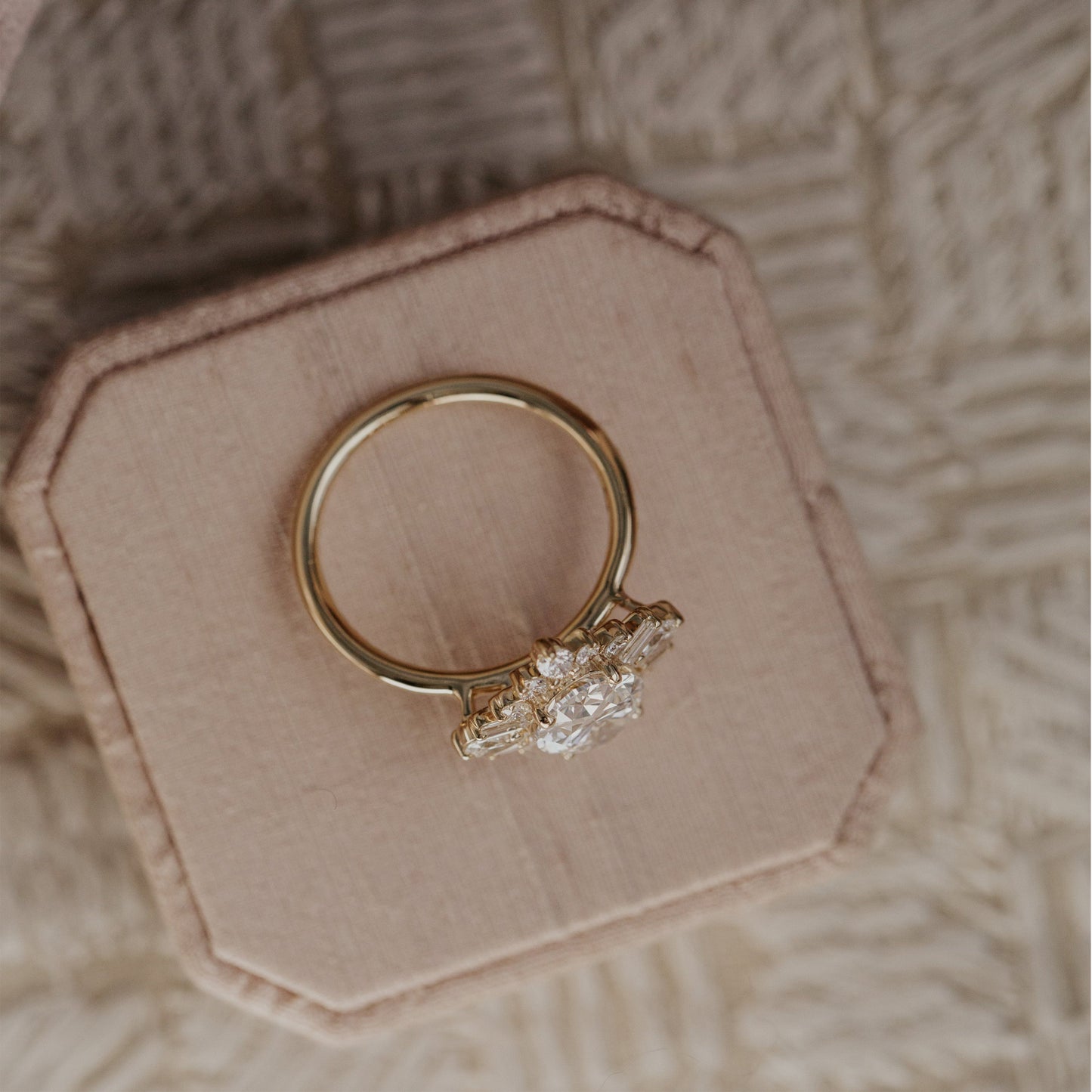 Oval Moissanite Ring With Pear Cuts, Wedding Band Fine Jewelry And 2 Ct Total Weight Elegance