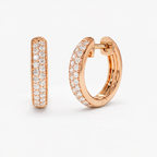 Lab Grown Diamond Earrings Diamond Huggie Hoop Earrings
