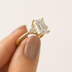 Custom Engagement Ring Emerald Cut Ring Buy Engagement Ring Modern.
