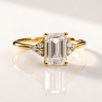 Emerald Cut Ring Engagement Emerald Cut Rings Cluster Ring Jewelry.
