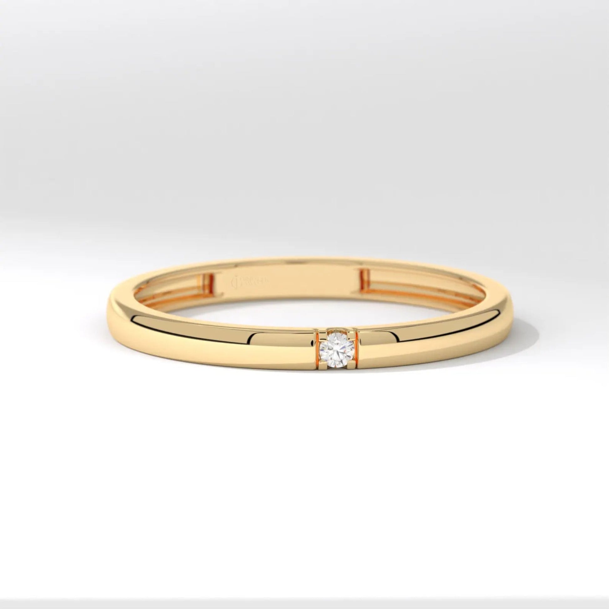 Promise Rings Women's Engagement Rings Minimalist 14K Gold Band Ring