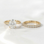 Oval Diamond Cut Ring Hidden Halo Ring Pave Band Ring Diiro.