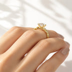 Yellow Gold Engagement Ring Custom Engagement Ring Diiro Engagement Ring.
