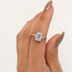 Yellow Gold Engagement Ring Prong Setting Ring Diiro Engagement Ring.
