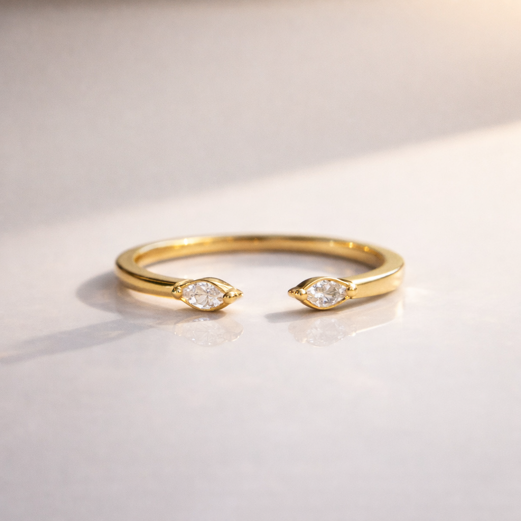 Marquise Open Wedding Band