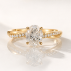 Oval Diamond Ring Oval Cut Engagement Ring Oval Cut Wedding Ring.
