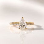 Pear Cut Ring Pear Cut Engagement Ring Pear Cut Engagement Ring Set Diiro.
