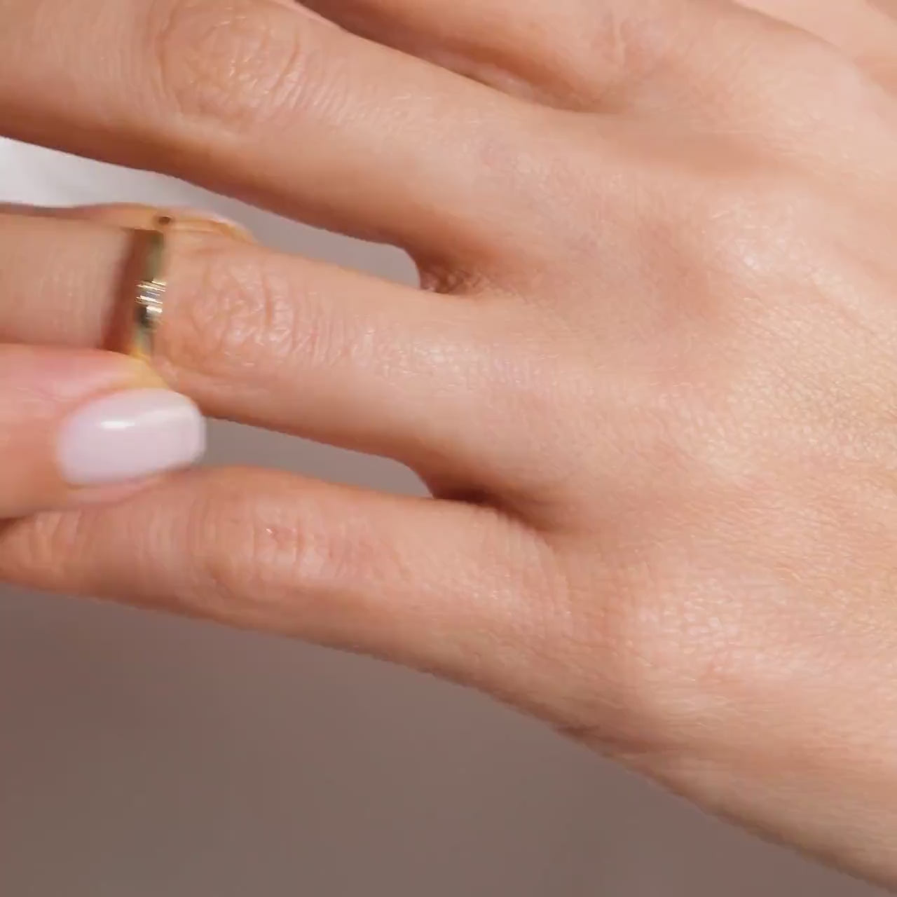 Promise Rings Women's Engagement Rings Minimalist 14K Gold Band Ring