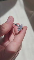 3 Carat Marquise Cut Diamond Solitaire Wedding Ring