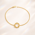 Elegant Crown Of Thorns Bracelet With Round Diamond Design
