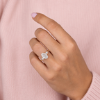 Oval With Pear Side Stones Oval Ring With Pear Side Stones Custom.

